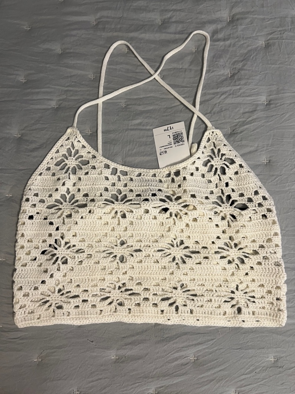 Forever 21 Crotchet Knit Crop Top